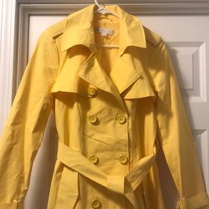 New York and Company Yellow Rain Coat.